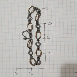 James avery silver and bronze bracelet